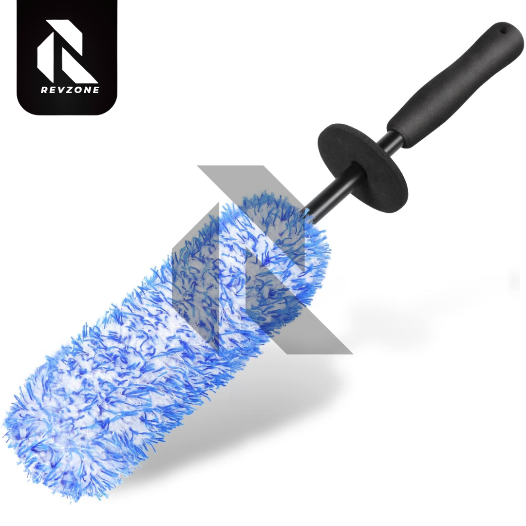 Car & Bike Tyre Cleaning Microfiber Brush – Wheel Rim Detailing Brush for Deep Cleaning