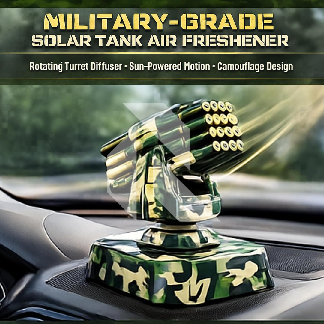 Solar Car Air Freshener Diffuser with Solar Rotation Missile Shape – Dashboard Car Perfume