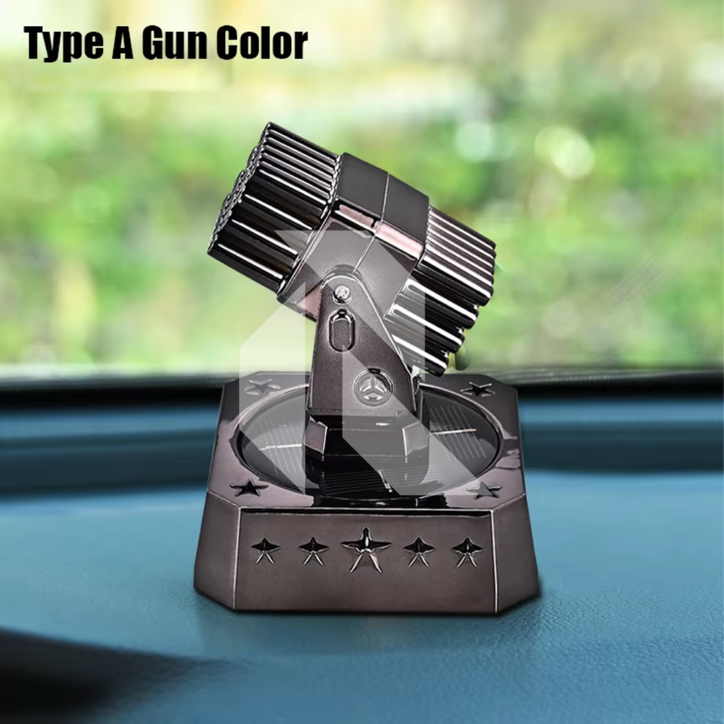 Solar Car Air Freshener Diffuser with Solar Rotation Missile Shape – Dashboard Car Perfume