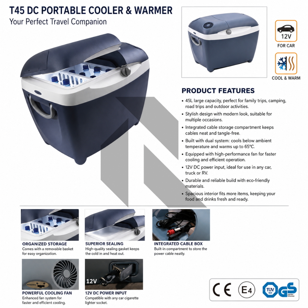 Mobicool 23L Portable Warmer & Cooler 12V Car Electric Cooler Box – Cooling & Heating for Car