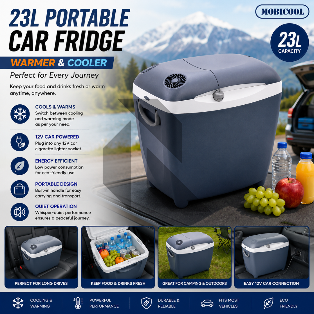 Mobicool 23L Portable Warmer & Cooler 12V Car Electric Cooler Box – Cooling & Heating for Car Secondary image