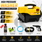 Mulis High Pressure Washer 140 Bar – 220V Induction Motor - Free Shampoo
