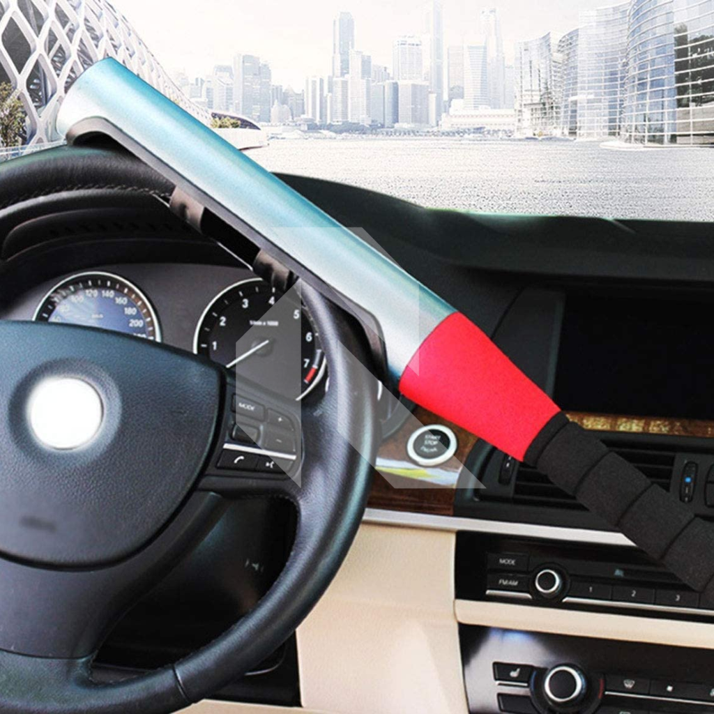 Heavy Duty Baseball Bat Style Steering Wheel Lock – Universal Anti-Theft Car Security Lock