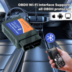 ELM327 V2.1 Bluetooth OBD2 Code Reader – Car Diagnostic Scanner for Android & iOS