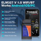 ELM327 V2.1 Bluetooth OBD2 Code Reader – Car Diagnostic Scanner for Android & iOS