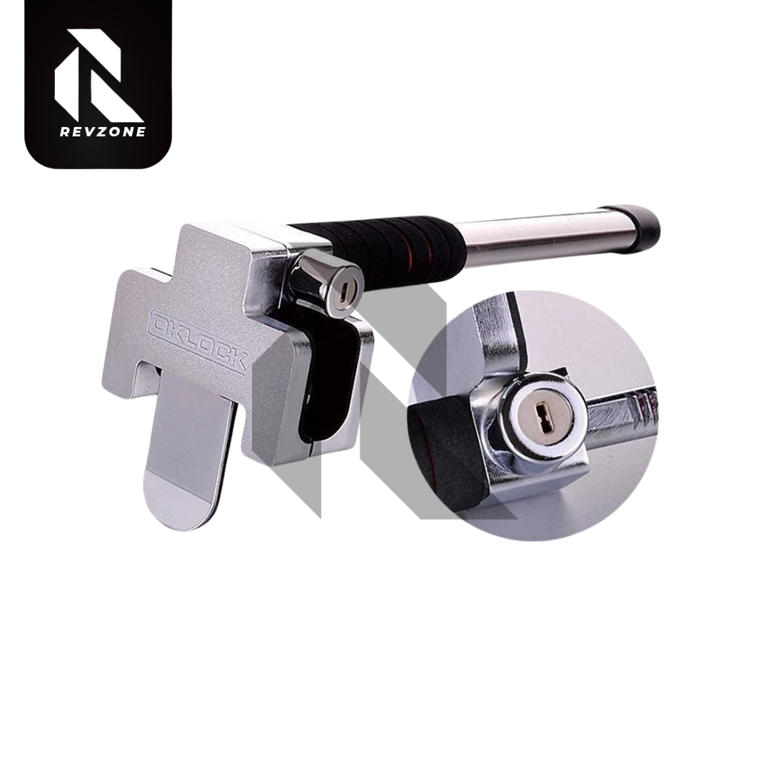 Universal Steering Wheel Lock with 2 Keys – Heavy Duty Anti-Theft Car Security Lock
