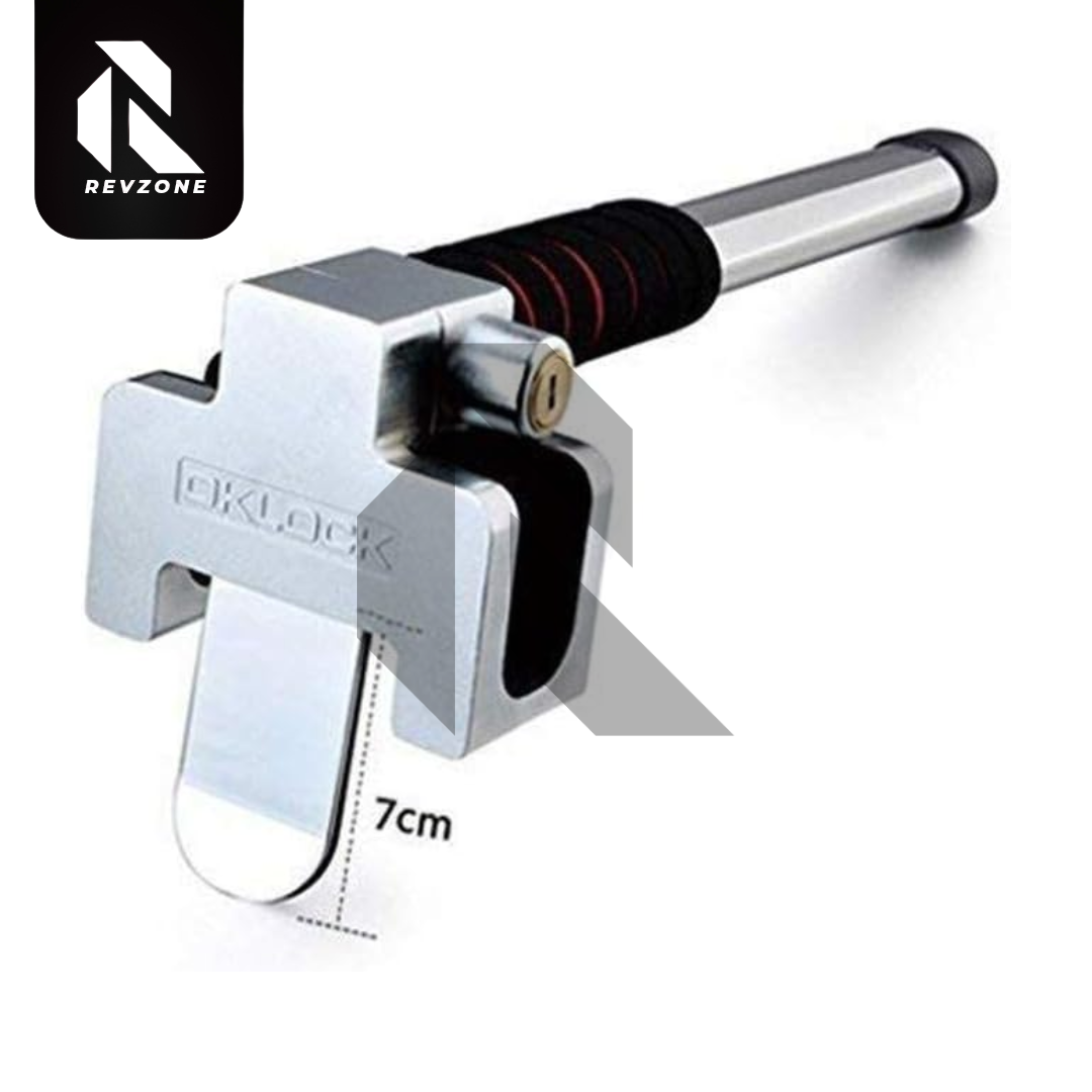 Universal Steering Wheel Lock with 2 Keys – Heavy Duty Anti-Theft Car Security Lock