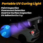 365nm UV Paint Tester Rechargeable Car Paint Inspection Light – Hidden Repair & Scratch Detection Tool