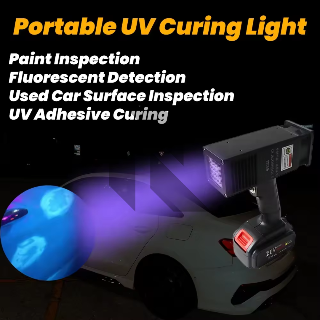 365nm UV Paint Tester Rechargeable Car Paint Inspection Light – Hidden Repair & Scratch Detection Tool