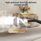 220V Portable Car Steam Cleaner with Complete Accessories Kit – 15S Fast Heating High Pressure Steam