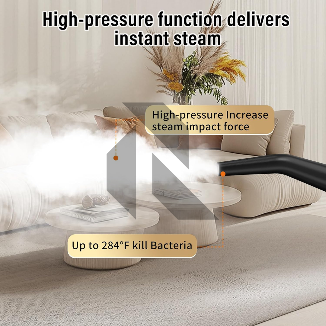 220V Portable Car Steam Cleaner with Complete Accessories Kit – 15S Fast Heating High Pressure Steam