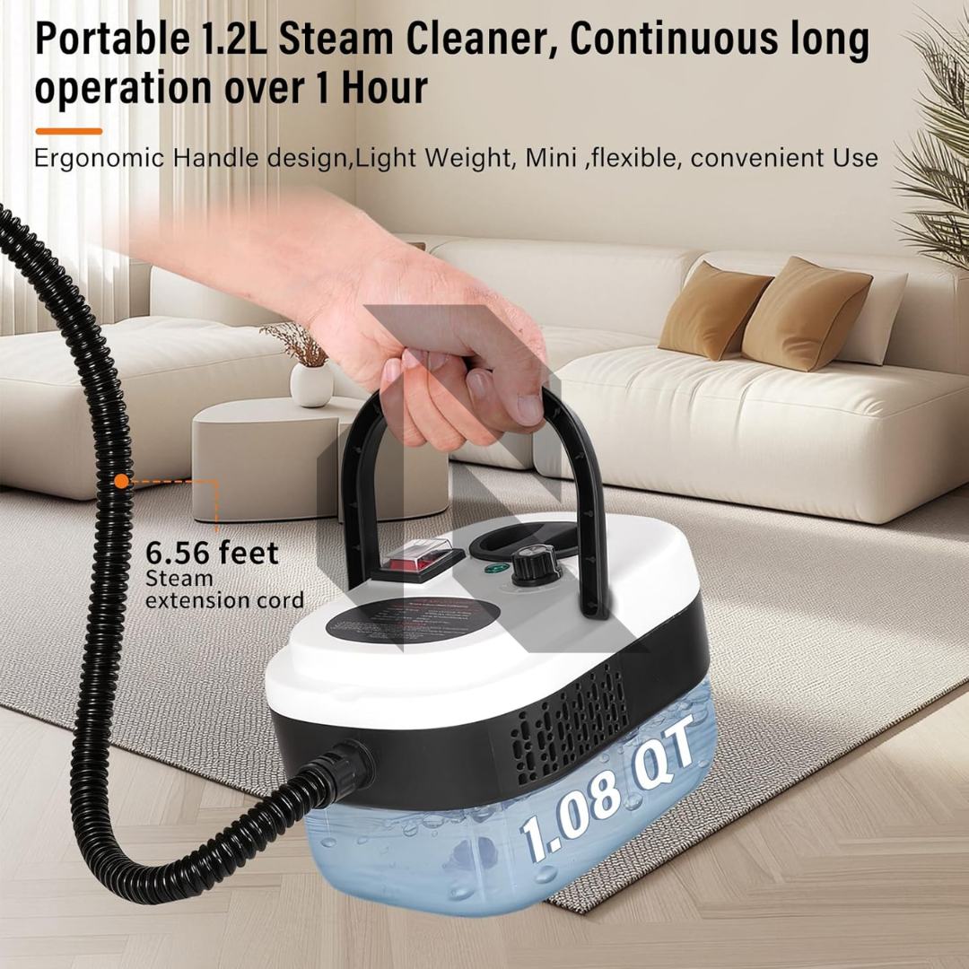 220V Portable Car Steam Cleaner with Complete Accessories Kit – 15S Fast Heating High Pressure Steam