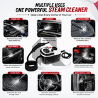 220V Portable Car Steam Cleaner with Complete Accessories Kit – 15S Fast Heating High Pressure Steam