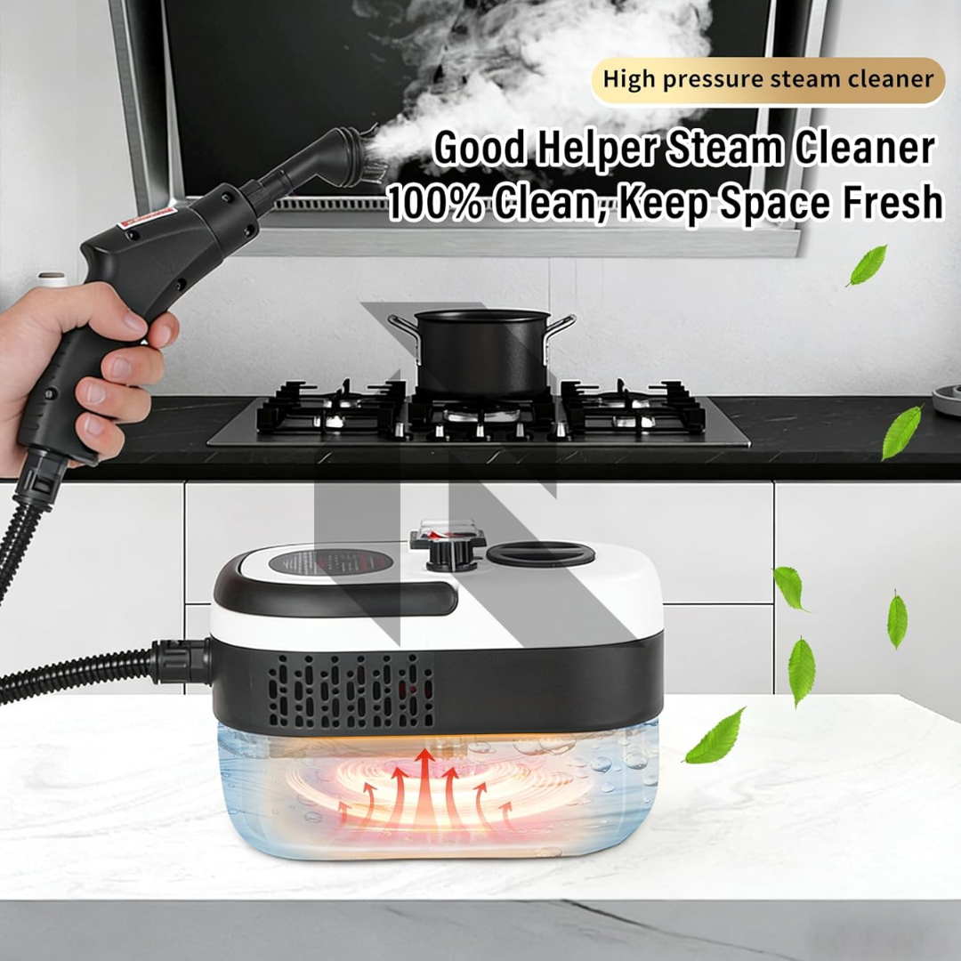 220V Portable Car Steam Cleaner with Complete Accessories Kit – 15S Fast Heating High Pressure Steam