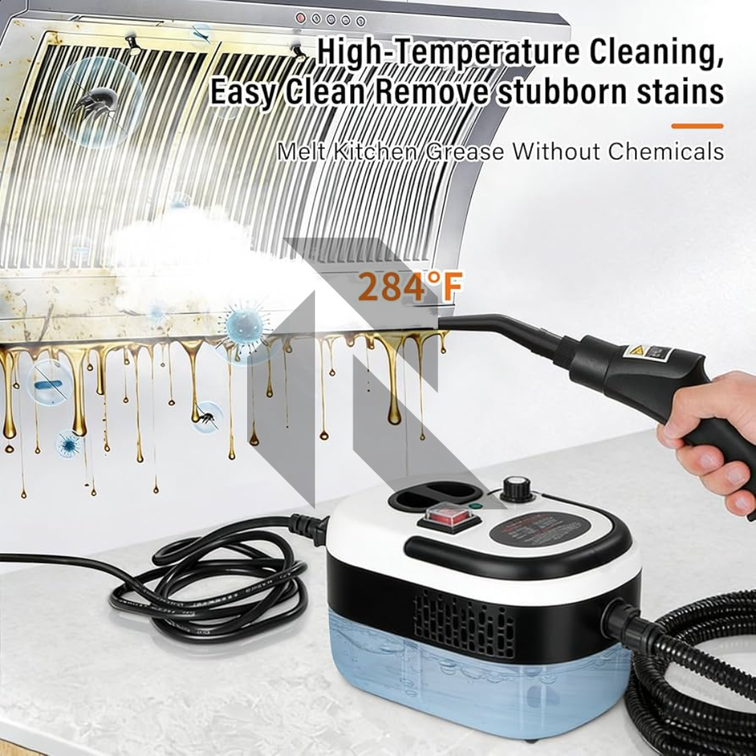 220V Portable Car Steam Cleaner with Complete Accessories Kit – 15S Fast Heating High Pressure Steam