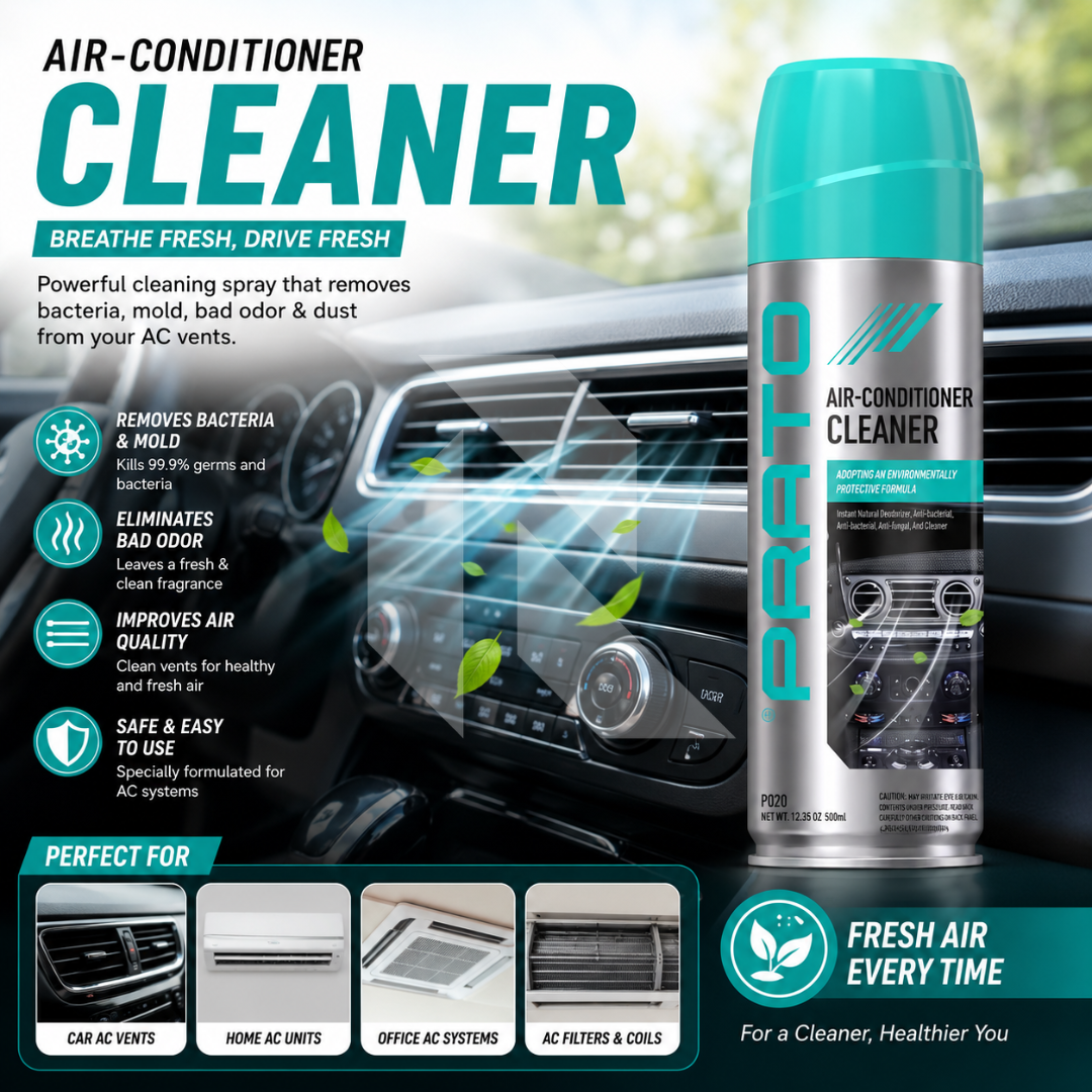 PRATO Air Conditioner Cleaner 500ML – Car AC Vent & Air Conditioning Cleaning Foam