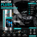 PRATO Motor Flush 443ML – Engine Cleaning Treatment Before Oil Change