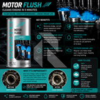 PRATO Motor Flush 443ML – Engine Cleaning Treatment Before Oil Change
