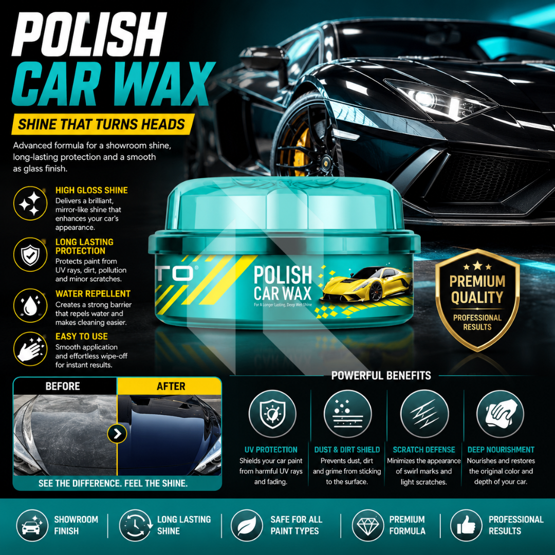 PRATO Polish Car Wax – High Gloss Paint Protection & Shine Wax