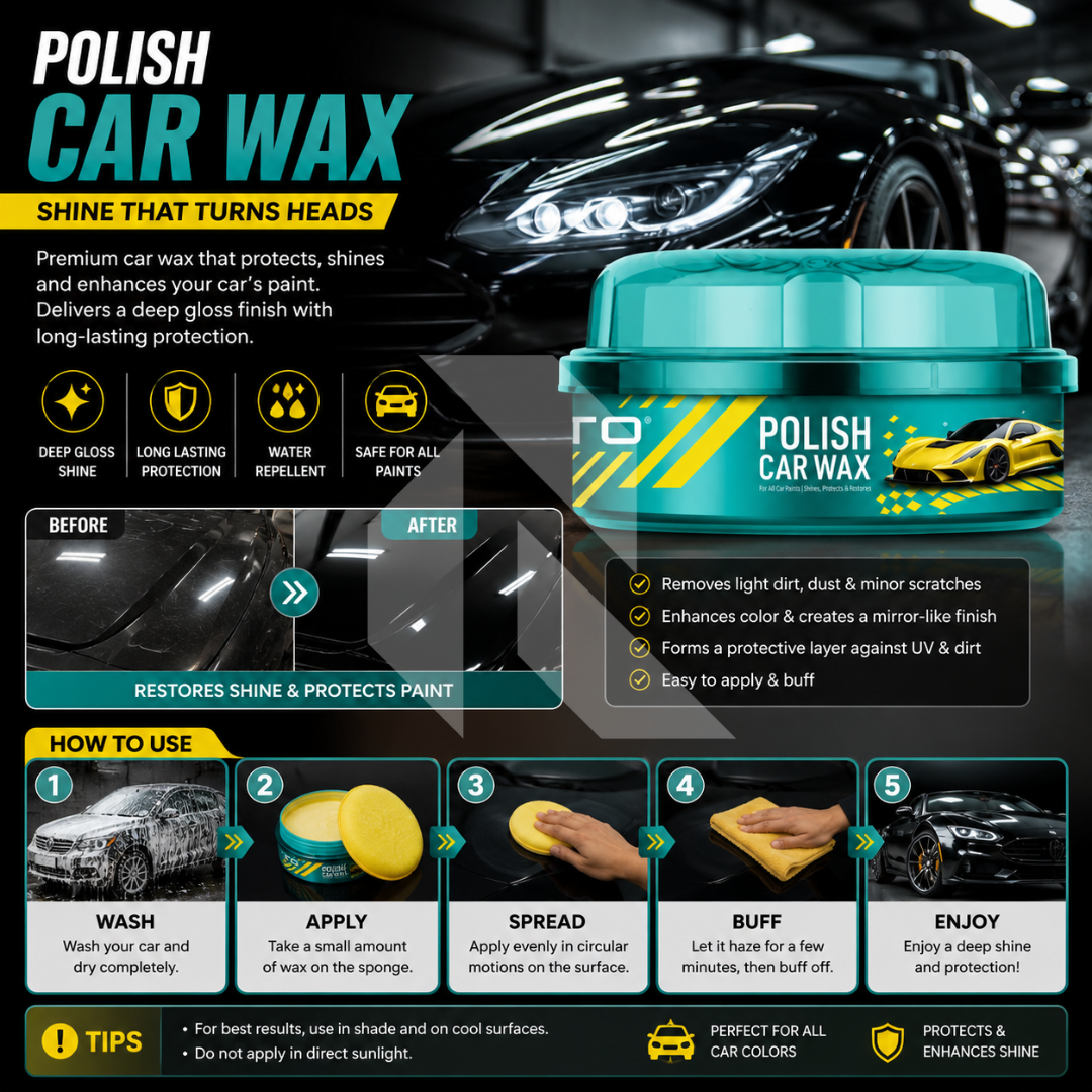 PRATO Polish Car Wax – High Gloss Paint Protection & Shine Wax