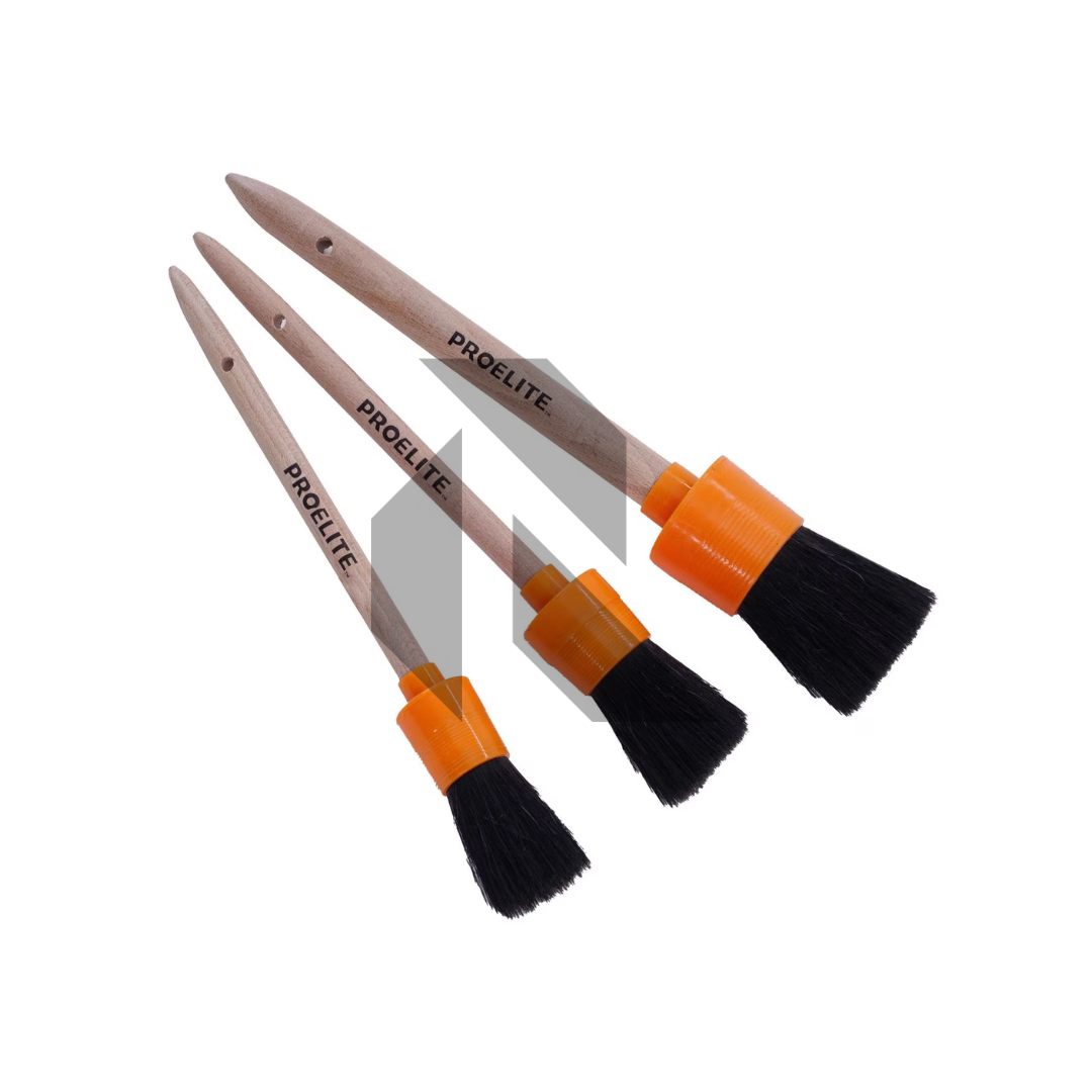 ProElite Boar's Hair Detailing Brushes – Pack of 3