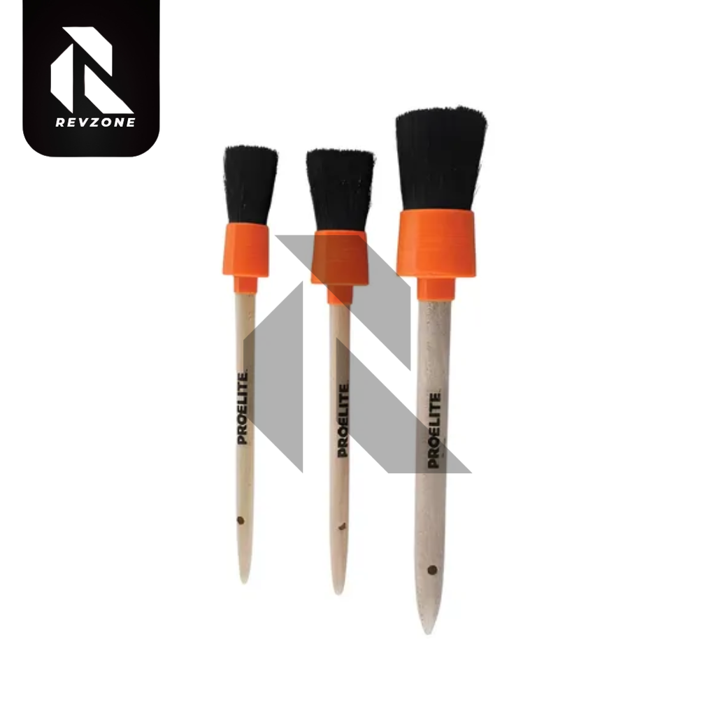ProElite Boar's Hair Detailing Brushes – Pack of 3