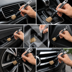 Premium Car Detailing Brush Pack of 2 – Soft Bristle Cleaning Brushes