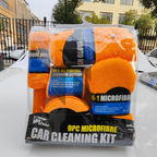 Pro User 9PC Microfibre Car Cleaning Kit – Car Wash, Wheel Brush, Cleaning Cloths, Wash Glove & Polishing Pad