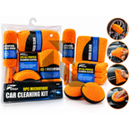 Pro User 9PC Microfibre Car Cleaning Kit – Car Wash, Wheel Brush, Cleaning Cloths, Wash Glove & Polishing Pad