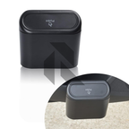 Portable Hanging Mini Car Trash Can with Lid – Compact Car Garbage Bin