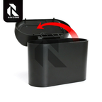 Portable Hanging Mini Car Trash Can with Lid – Compact Car Garbage Bin