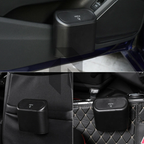 Portable Hanging Mini Car Trash Can with Lid – Compact Car Garbage Bin
