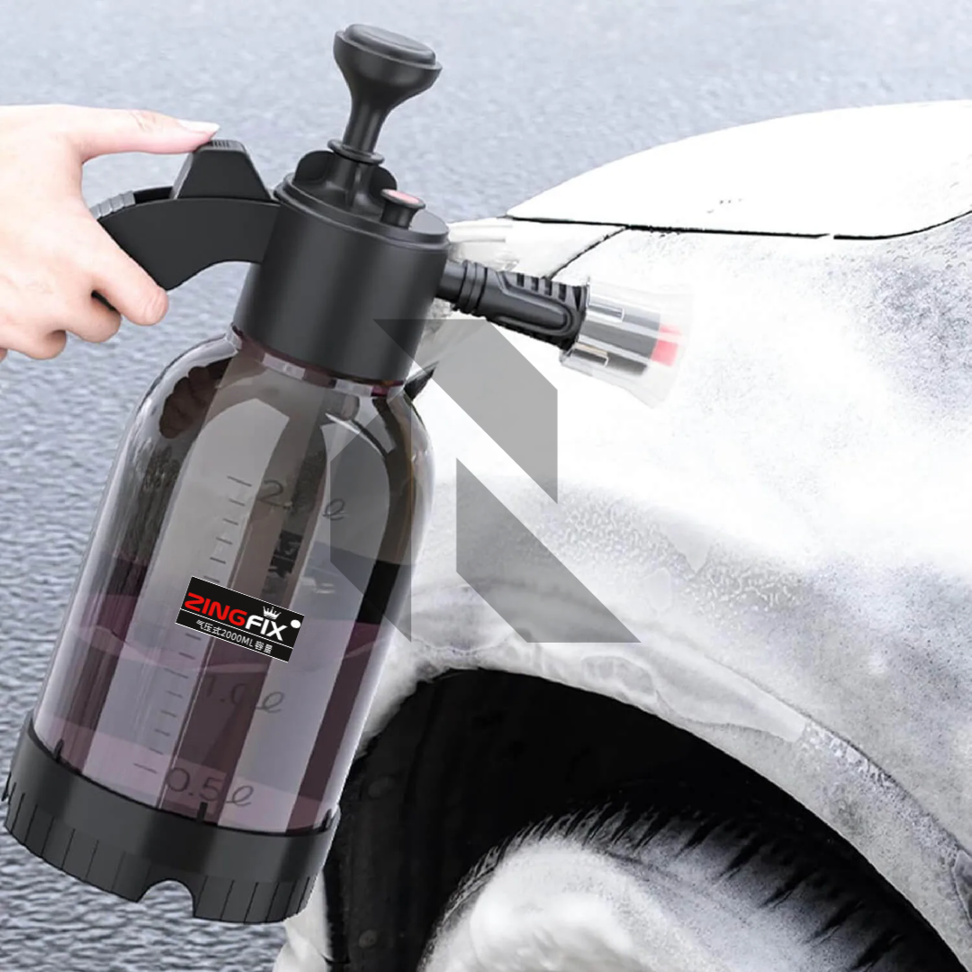 Zingfix Foam Bottle Spray with Dual Nozzle – Heavy Duty Foam Sprayer + Free 100ml Foam Shampoo