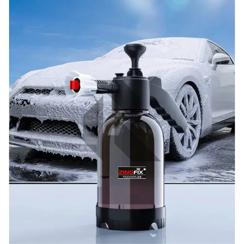 Zingfix Foam Bottle Spray with Dual Nozzle – Heavy Duty Foam Sprayer + Free 100ml Foam Shampoo
