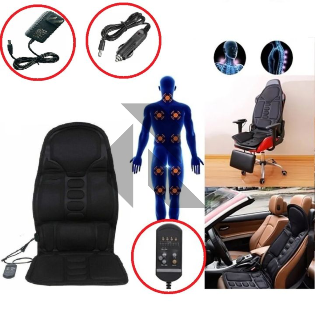 Robotic Massage Car Seat Cushion with Heat – Full Size Car & Office Seat Massager