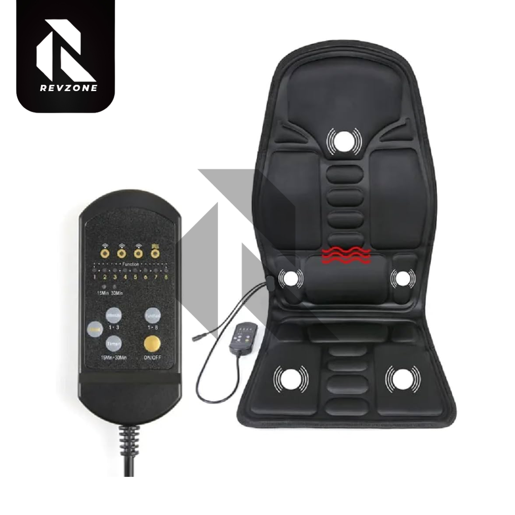 Robotic Massage Car Seat Cushion with Heat – Full Size Car & Office Seat Massager