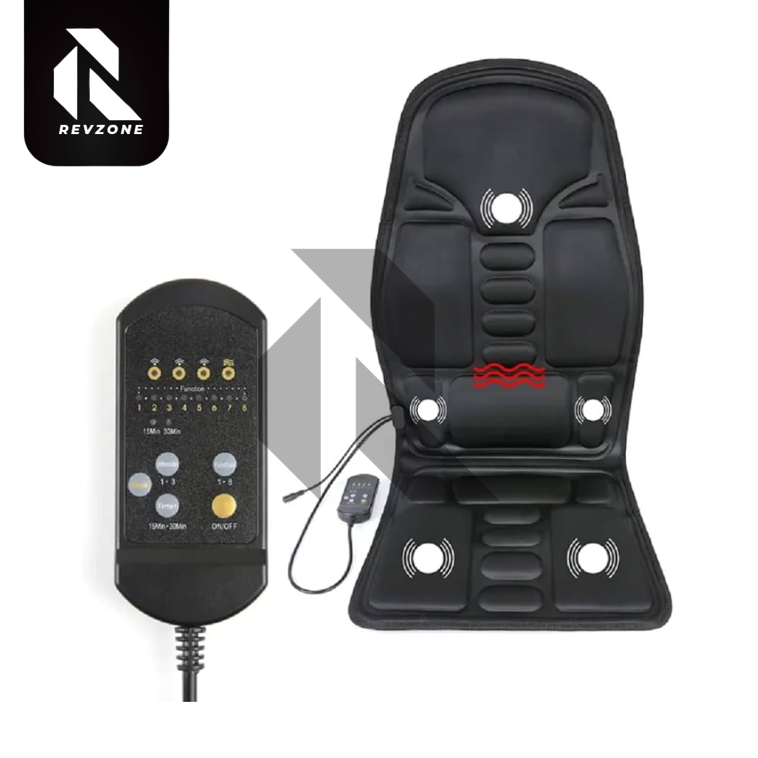 Robotic Massage Car Seat Cushion with Heat – Full Size Car & Office Seat Massager