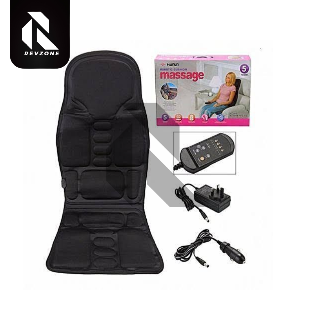 Robotic Massage Car Seat Cushion with Heat – Full Size Car & Office Seat Massager
