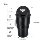 Portable Car Dustbin with Lid – Mini Automotive Trash Can for Car Interior