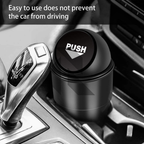 Portable Car Dustbin with Lid – Mini Automotive Trash Can for Car Interior