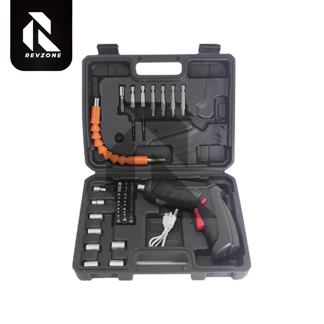 Cordless Electric Screwdriver Set – USB Rechargeable with LED Light & Flexible Shaft Secondary image