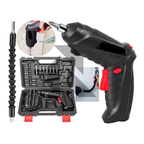 Cordless Electric Screwdriver Set – USB Rechargeable with LED Light & Flexible Shaft