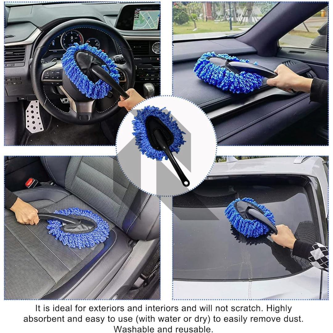 Car Cleaning Wash Brush – Microfiber Dusting & Detailing Brush
