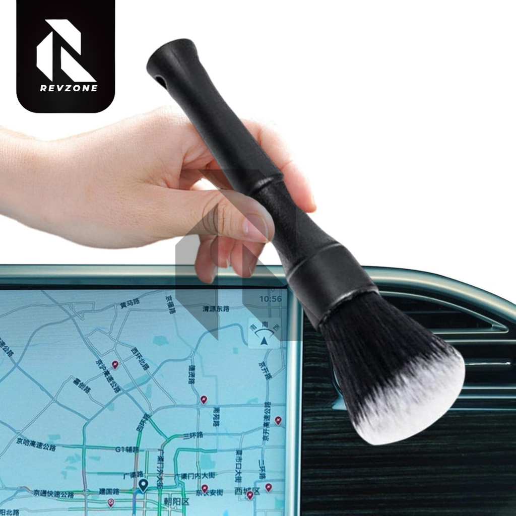 Ultra Soft Bristle Car Interior Detailing Brush – Gentle Dust Cleaning Tool
