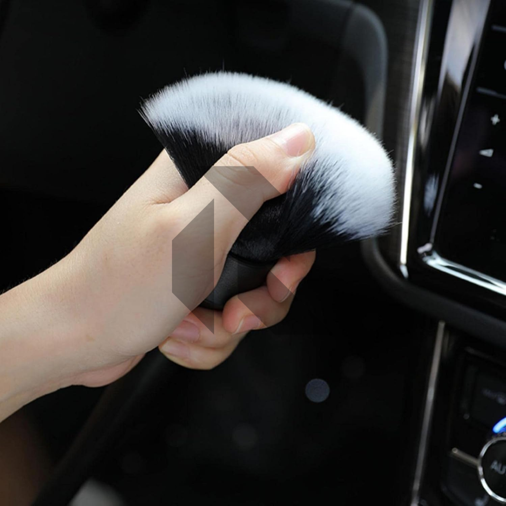 Ultra Soft Bristle Car Interior Detailing Brush – Gentle Dust Cleaning Tool