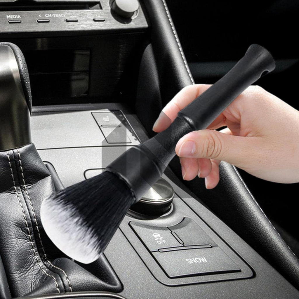 Ultra Soft Bristle Car Interior Detailing Brush – Gentle Dust Cleaning Tool