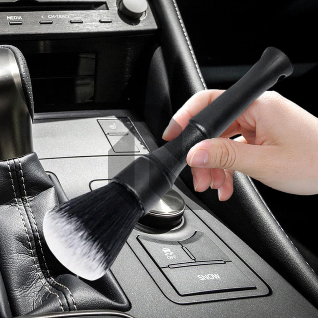 Ultra Soft Bristle Car Interior Detailing Brush – Gentle Dust Cleaning Tool