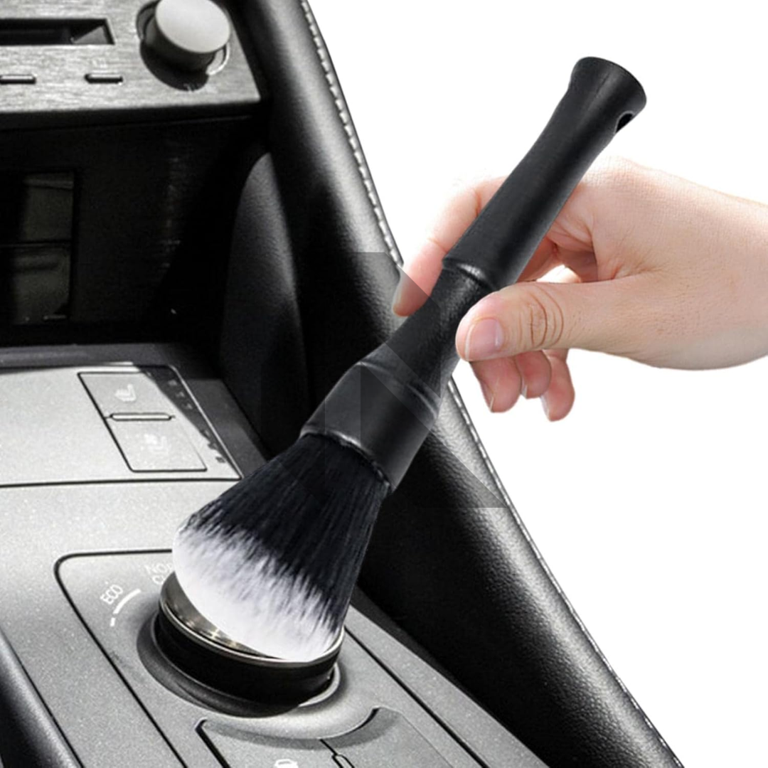 Ultra Soft Bristle Car Interior Detailing Brush – Gentle Dust Cleaning Tool