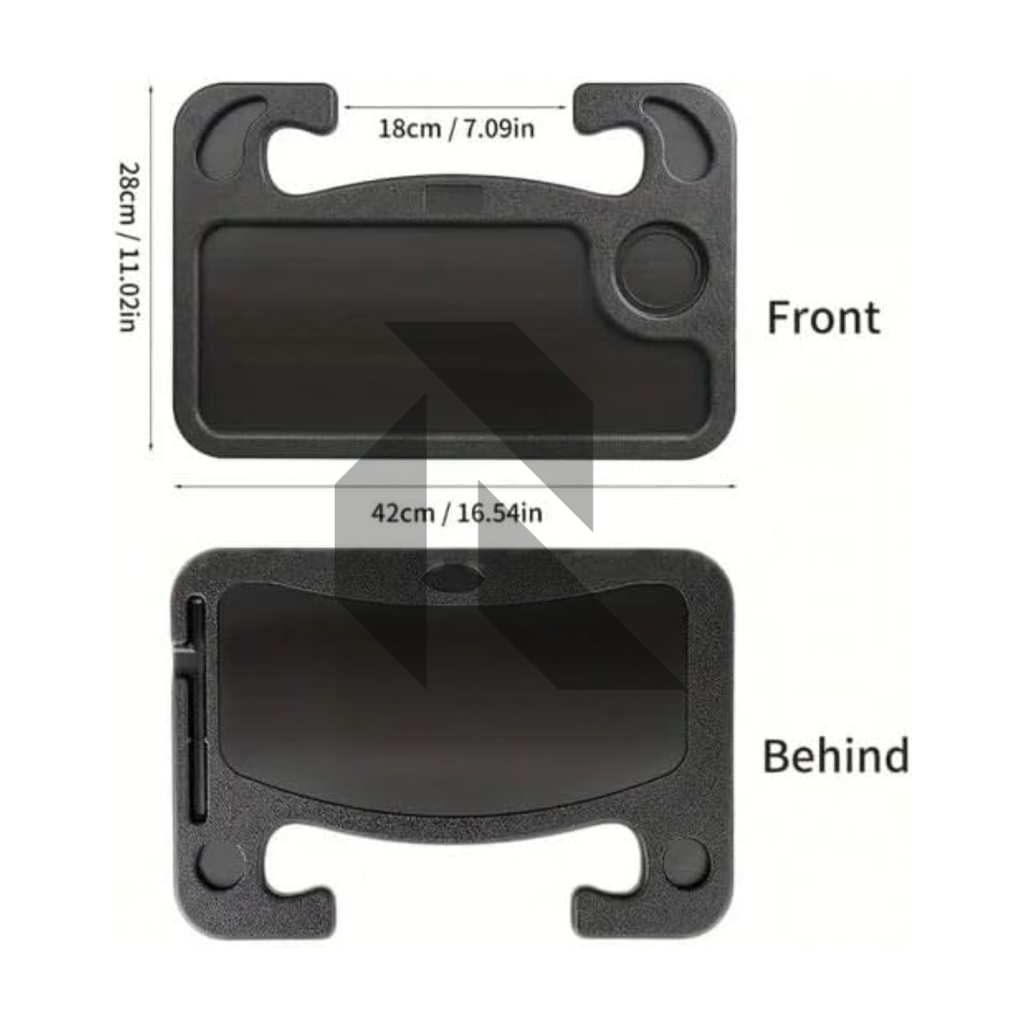 Car Steering Wheel Desk Tray – Multipurpose Laptop Table, Food Tray & Drink Holder for Travel