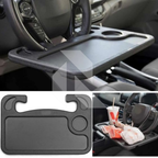Car Steering Wheel Desk Tray – Multipurpose Laptop Table, Food Tray & Drink Holder for Travel